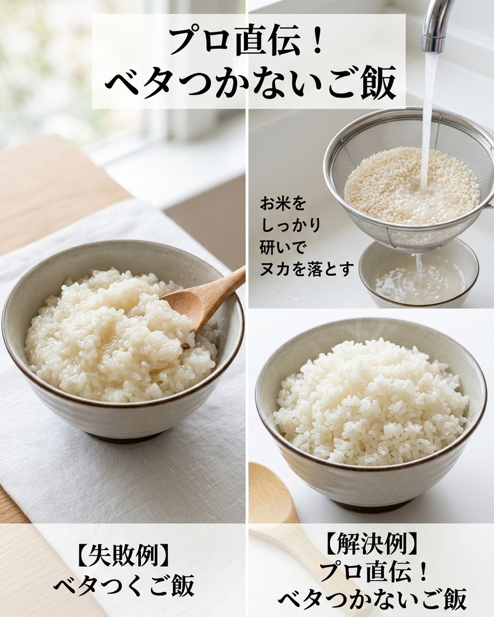 プロが教える！ご飯をベタつかせない炊き方の全知識