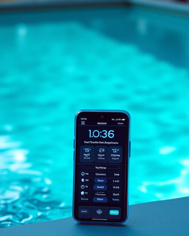 自動監視システムのスマートフォン操作画面