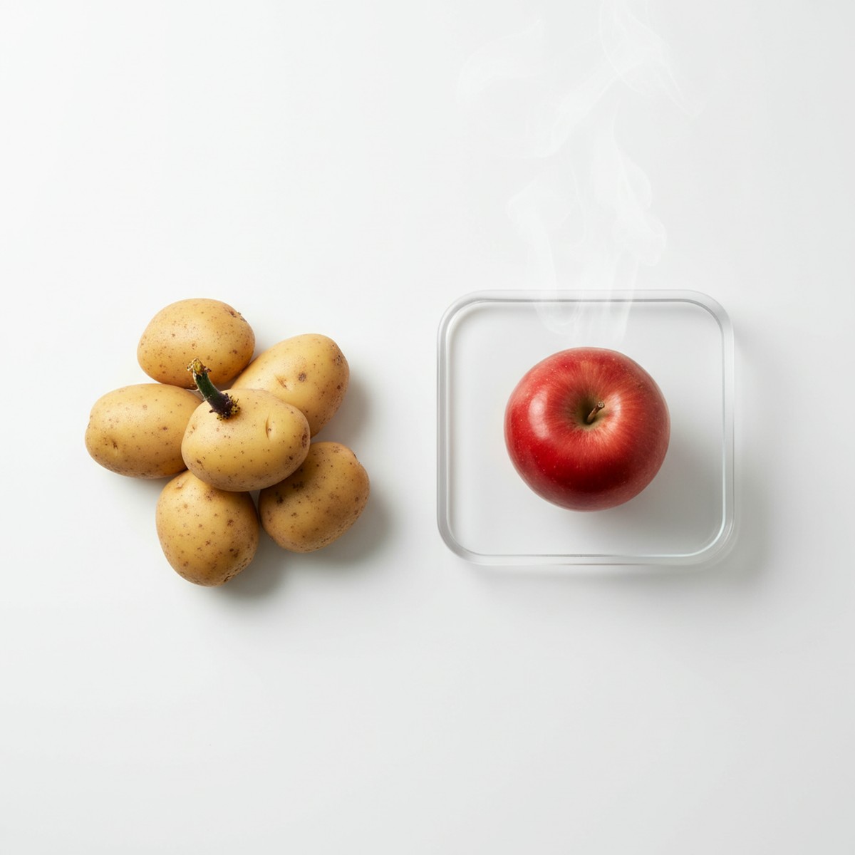 じゃがいもの芽止め術：りんごを活用した家庭での保存法