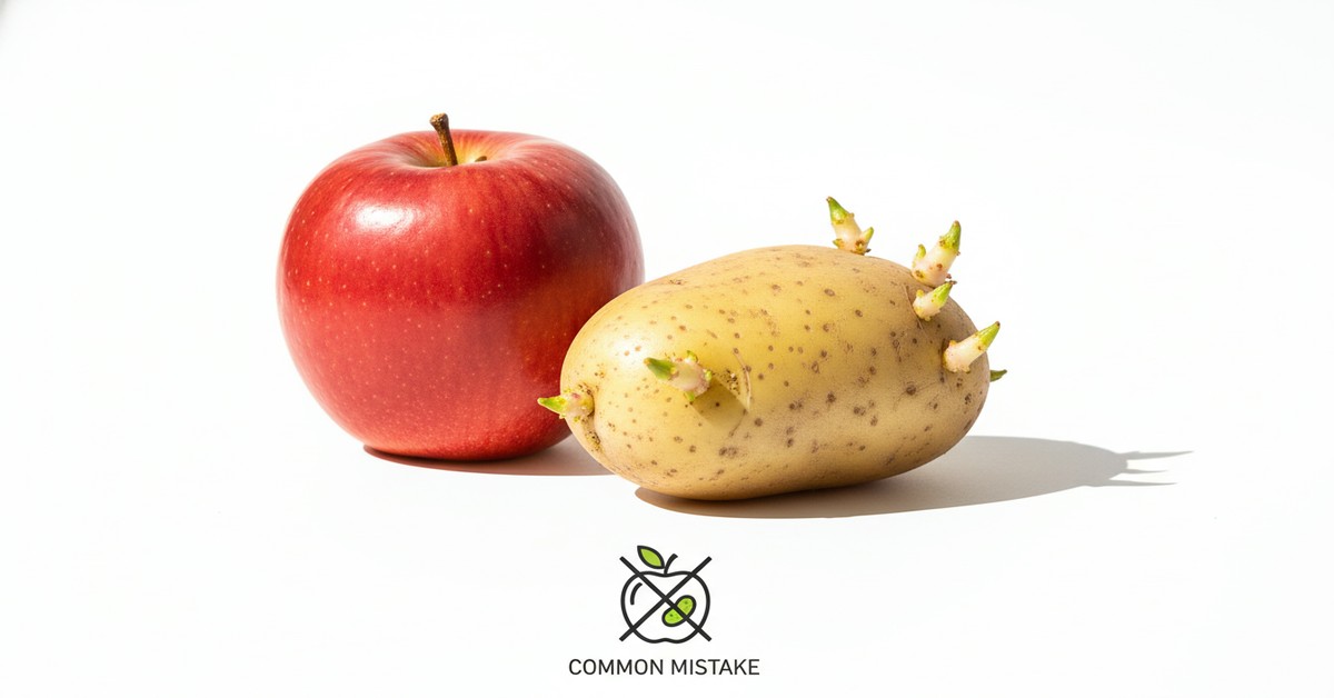 じゃがいもの芽止め保存術：リンゴを活用した賢い方法と注意点