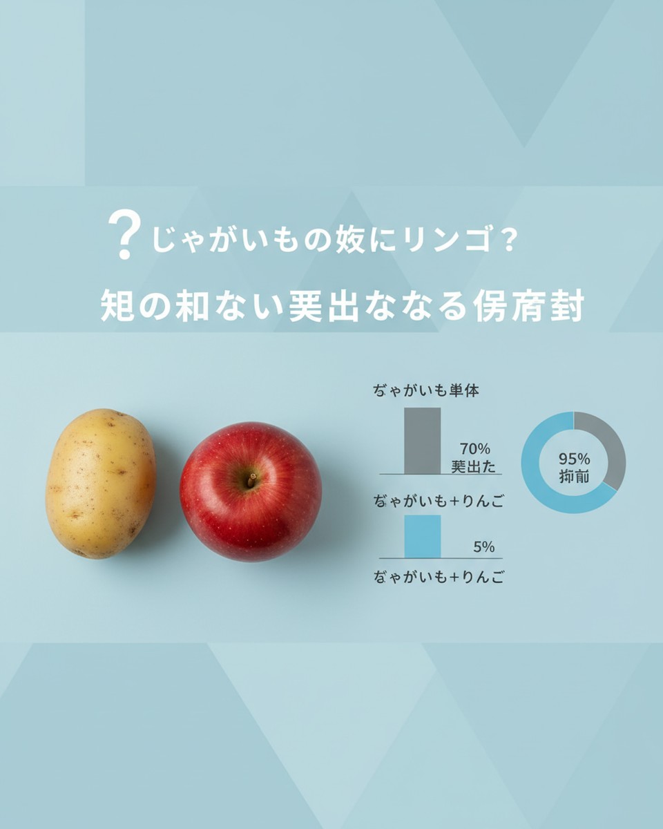 じゃがいも長持ちの鍵はリンゴ？知っておきたい保存のメカニズムと実践テクニック