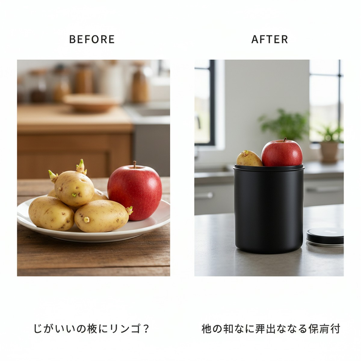 じゃがいもとリンゴで芽止め！長期保存のメカニズムと実践ガイド