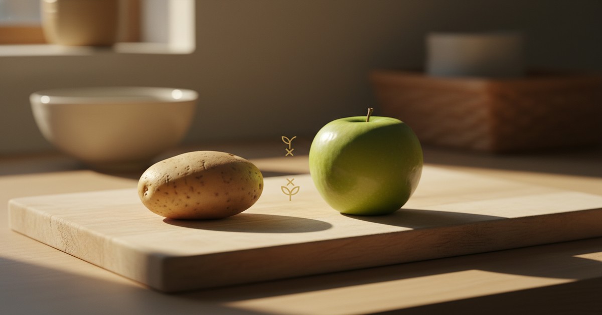 じゃがいもとリンゴの意外な関係：芽止め効果のある賢い保存術