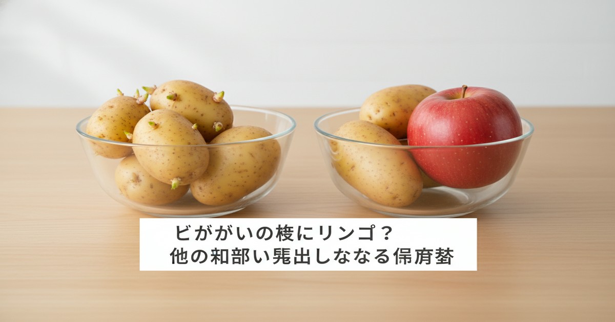 じゃがいもの芽止め：リンゴを使った賢い長期保存法
