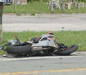 Motorcycle crash leaves rider in critical condition